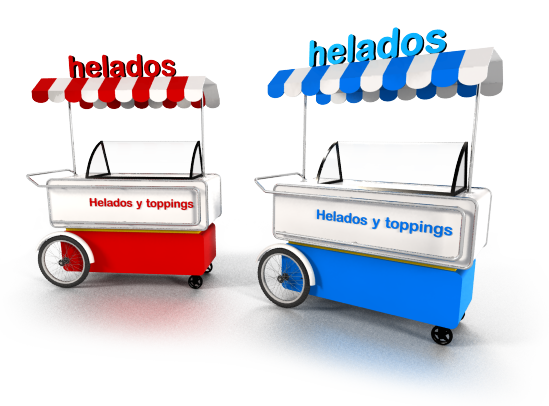 carrito para venta de helados