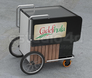 Carrito para venta de café