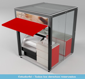 caseta para venta de cafe