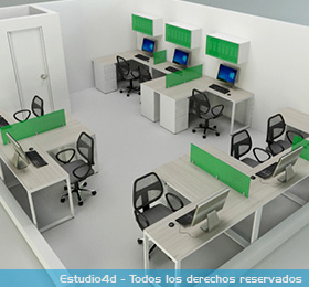 diseño 3d oficina 