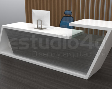 Diseño de muebles de recepción