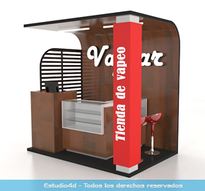 kiosco para venta de tabaco y cigarrillos electronicos