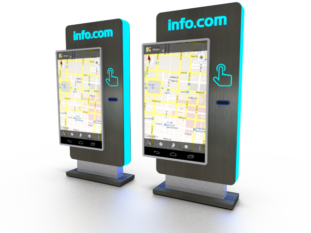 kiosco para publicidad interactiva