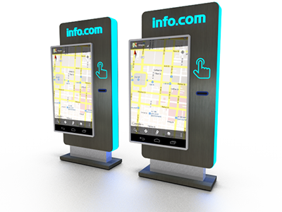 kiosco para publicidad interactiva