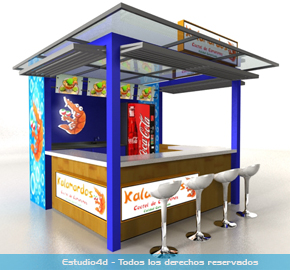 kiosco para comidas rapidas