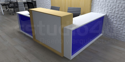 Muebles de recepcion de oficina