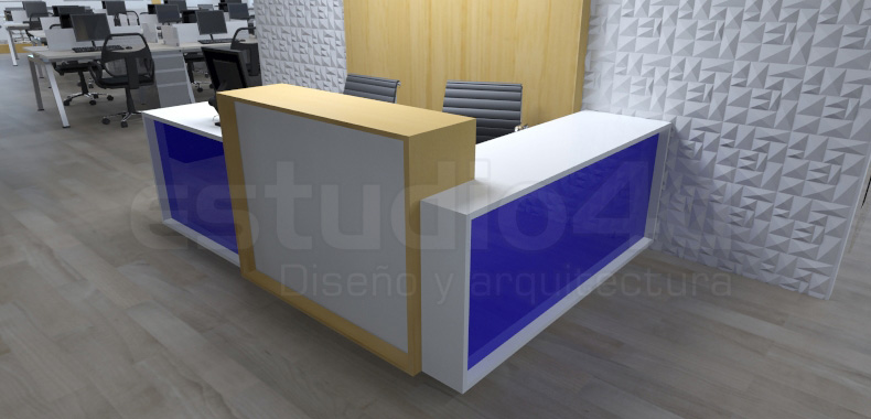 Muebles de recepcion de oficina