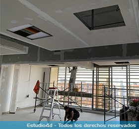 techos en drywall oficinas